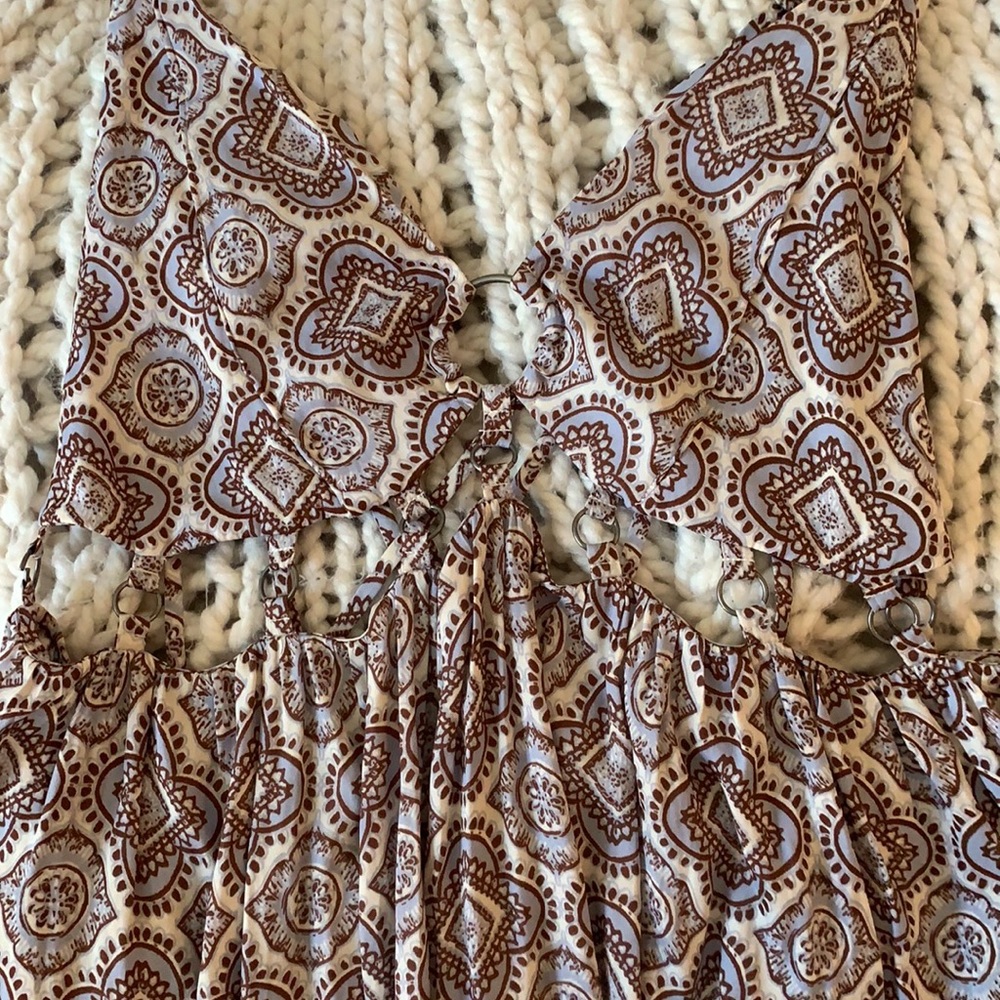 Free People O-ring Cutout Maxi Dress XS
